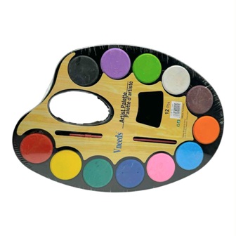 aquarelle ecolier 12clr+palette28cm rs2217