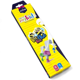 gouache ecolier 18 clrs exine 1207