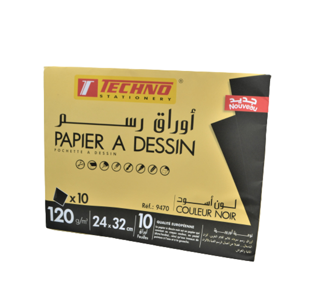 pochette dessin noir a4 tec 9470