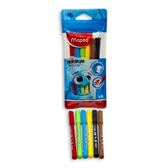 feutre de 6 couleurs maped 845723