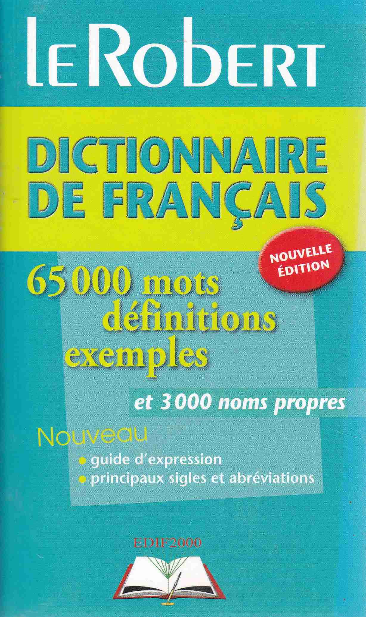 le robert dictionnaire de francais