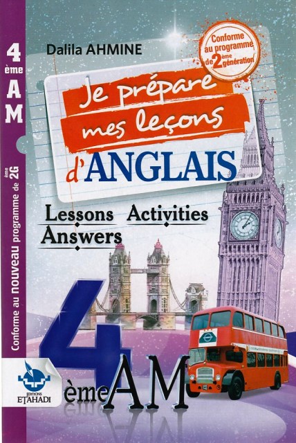 je prepare mes lecons anglais 4am