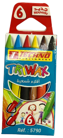 Librairie Bouarroudj - CRAYON COULEUR CIRE 6PCS TEC 5790