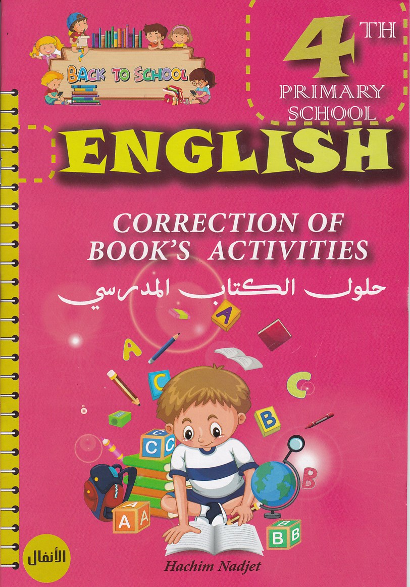 english correction of book's activites 4ap