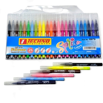 feutre ecolier 24clrs tec6979