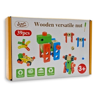 jeux wooden versatile nut