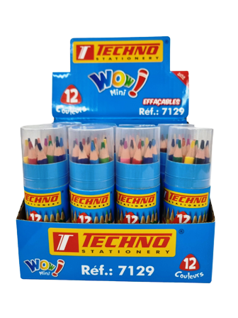 crayon couleur de 12 pm tube wow tec7129/7313