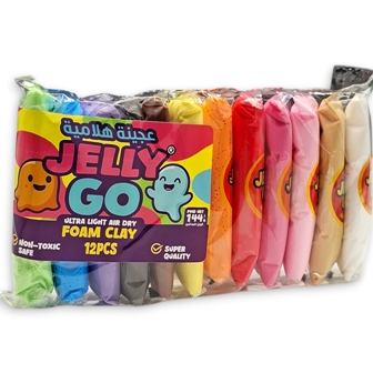 pate slime 12 couleurs jellygo 0925
