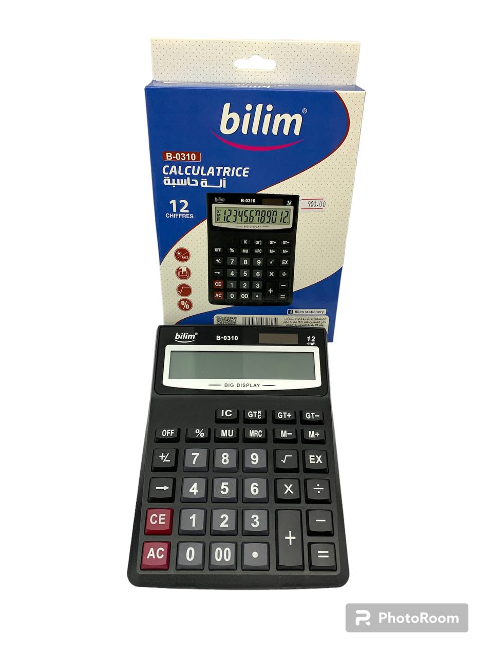 Librairie Bouarroudj - CALCULATRICE DE BUREAU 12DIGITS B-0310