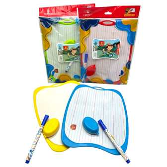 ardoise 2 faces +brosse+marqeur vs0569