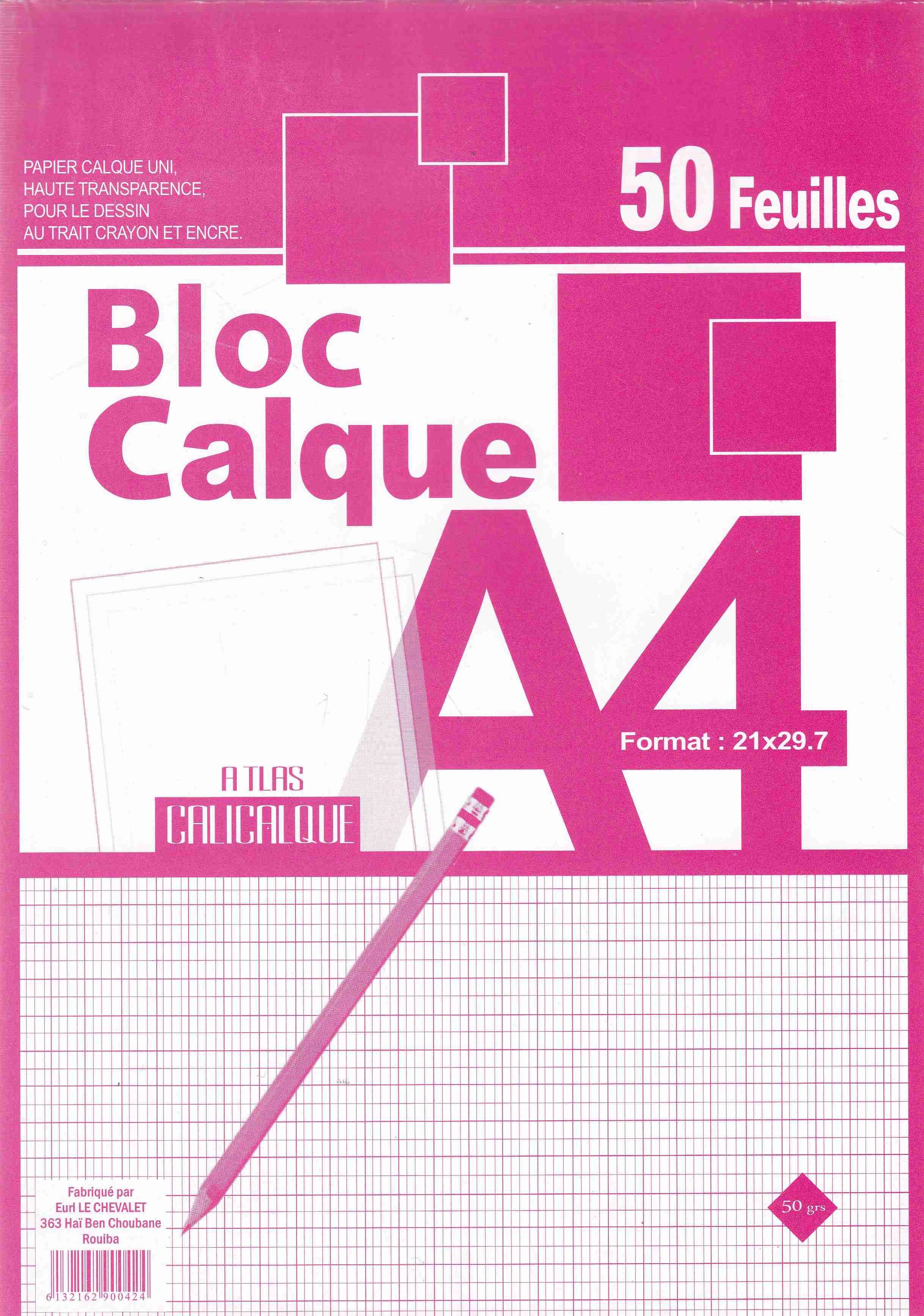 bloc calque 50g 100f mo