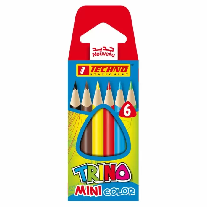 Librairie Bouarroudj - CRAYON COULEUR 6 MINI TEC 5292