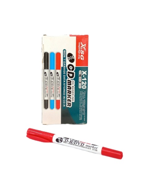 marqueur bleu cd 2tete ev420