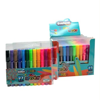 feutre ecolier de 12clrs jumbo ev 4024