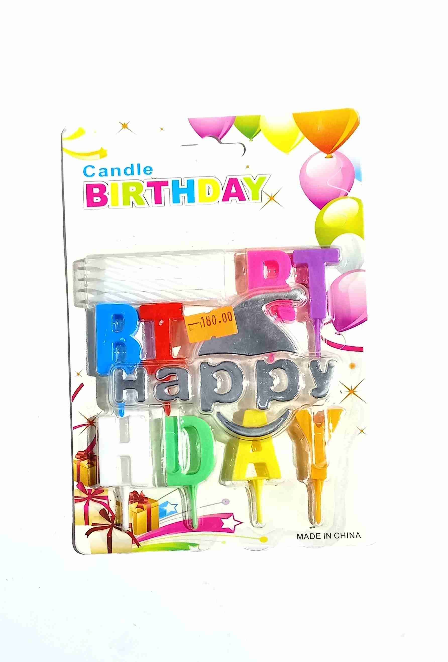 bougie anniversaire happy+ chifre