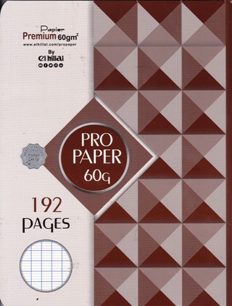 cahier 192 pages a5+ piquet propaper