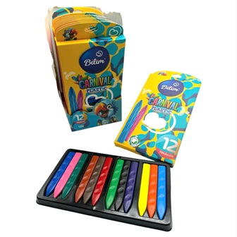 crayon couleur cire 12 couleur bilim0937