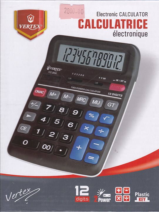 calculatrice de bureau vertex vc2654