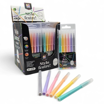 feutre ecolier 6 cls pastel mobs118